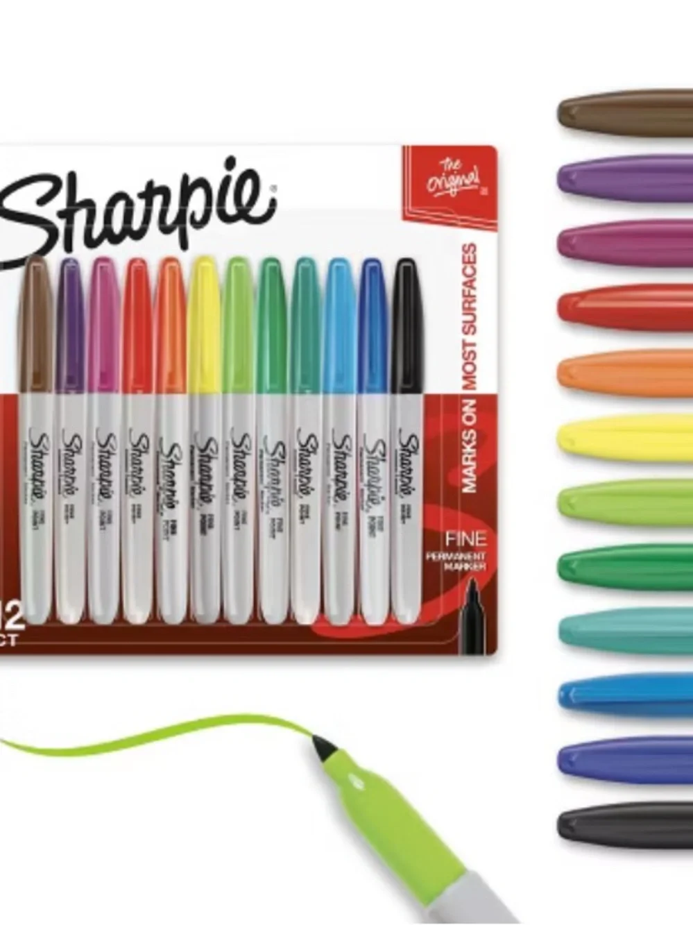 Sharpie Fine Point Permanent Markers - Assorted Colors (3 packs of 12)